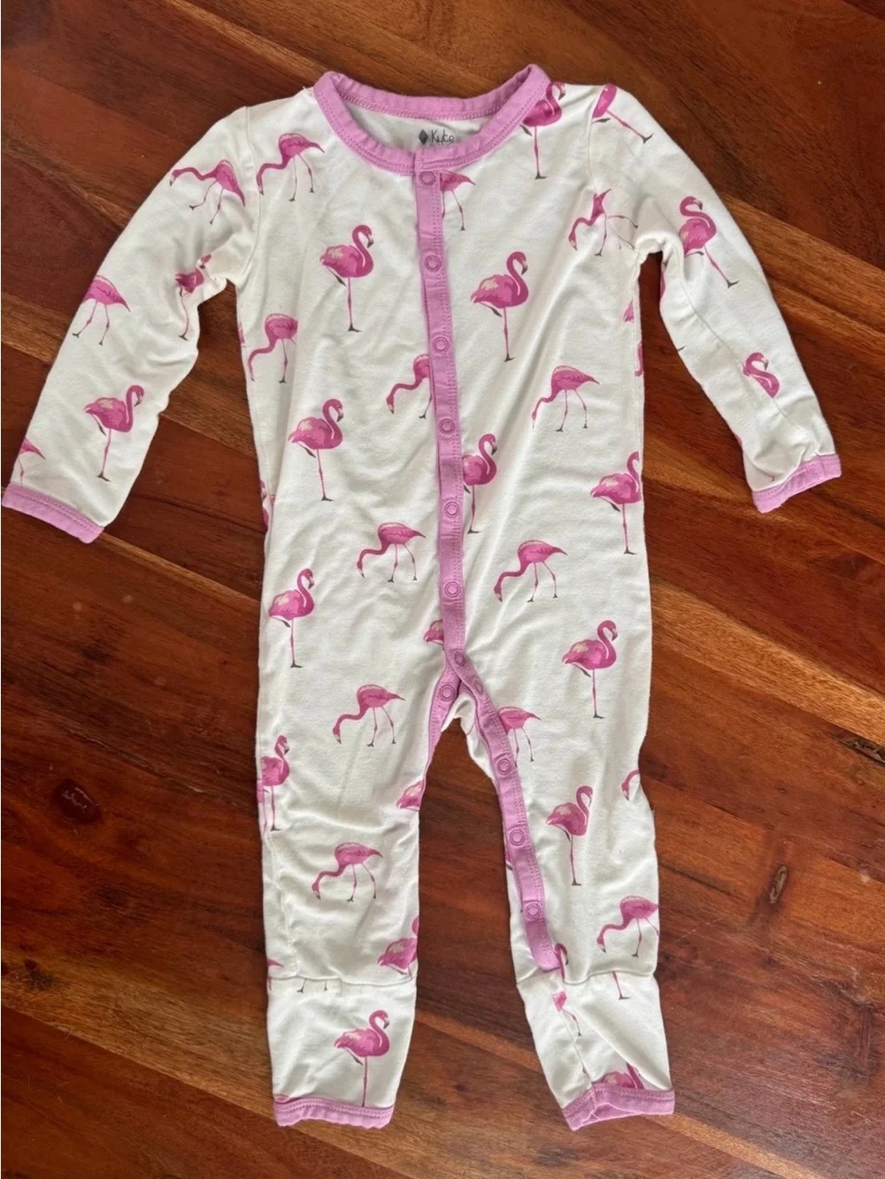 Kyte BABY Snap Romper in Flamingo 12-18 Months
